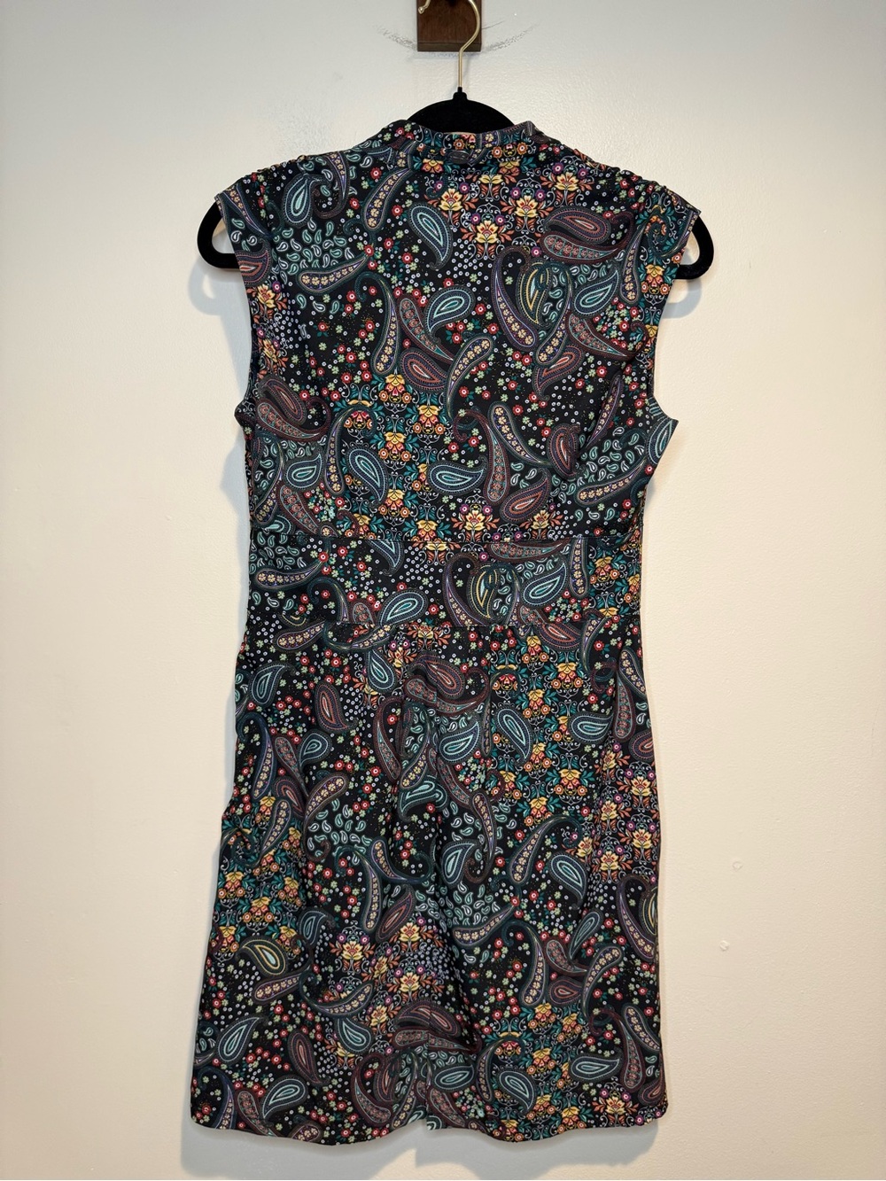 Athleta Dahlia Paisley Dress Sz 6 - Picture 8 of 10